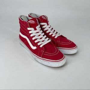 red vans high tops mens